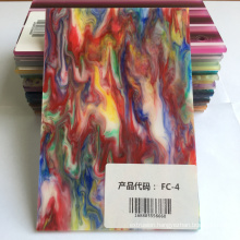 Colorful 3mm plexiglass sheet oil paint surface